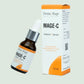 Derma Mage MAGE-C Vitamin C Serum bottle and packaging on a beige background