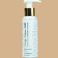 Derma Mage bottle of Mage-Glow 360 Brightening Foaming Cleanser on a beige background